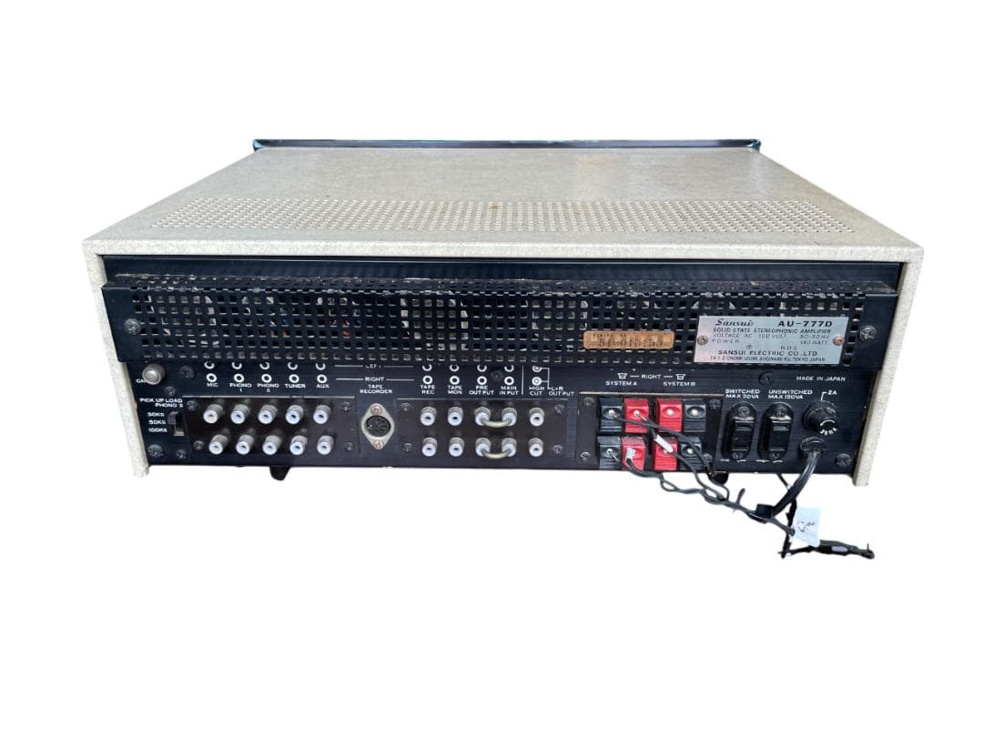 名機！SANSUI AU-777D プリメインアンプ 動作品