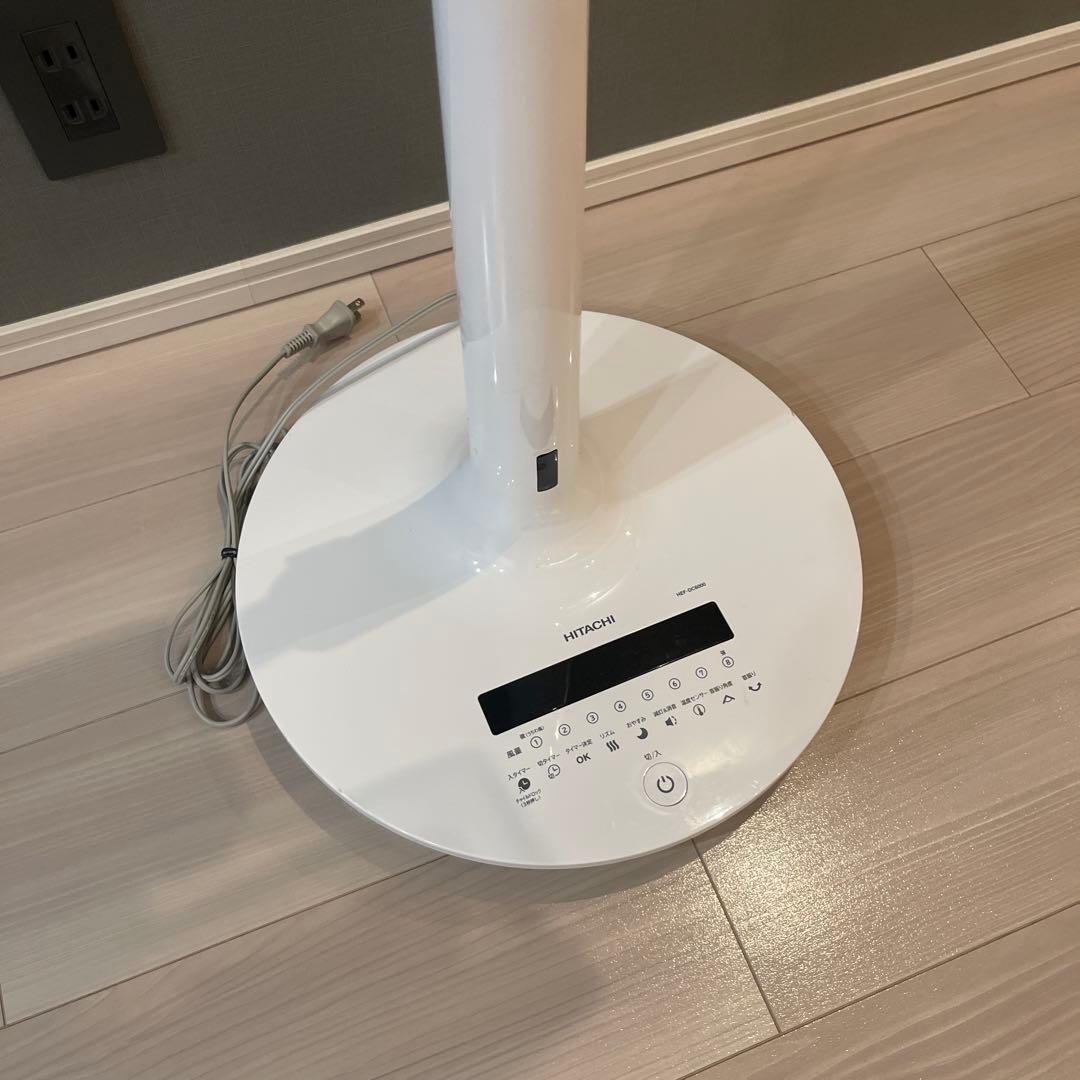 日立　DCモーター扇風機　リモコンあり　ホワイト　HEF-DC6000