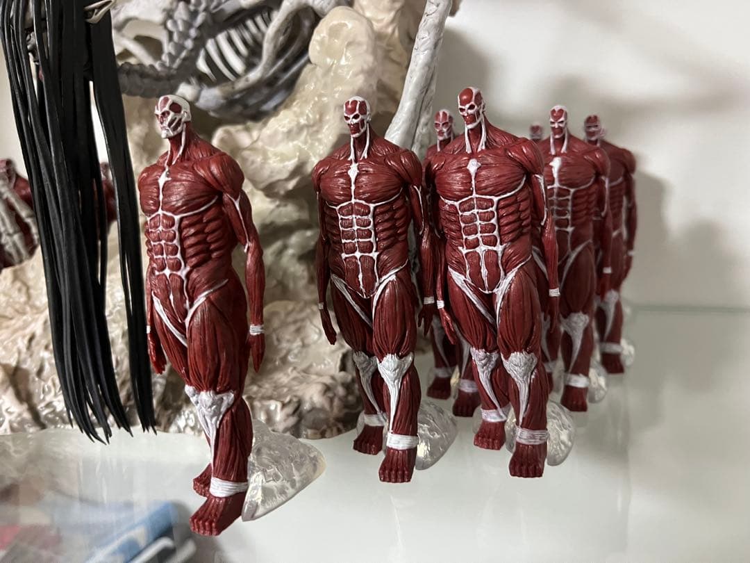 進撃の巨人 終尾の巨人フィギュア　地鳴らしフィギュア23体リペイント