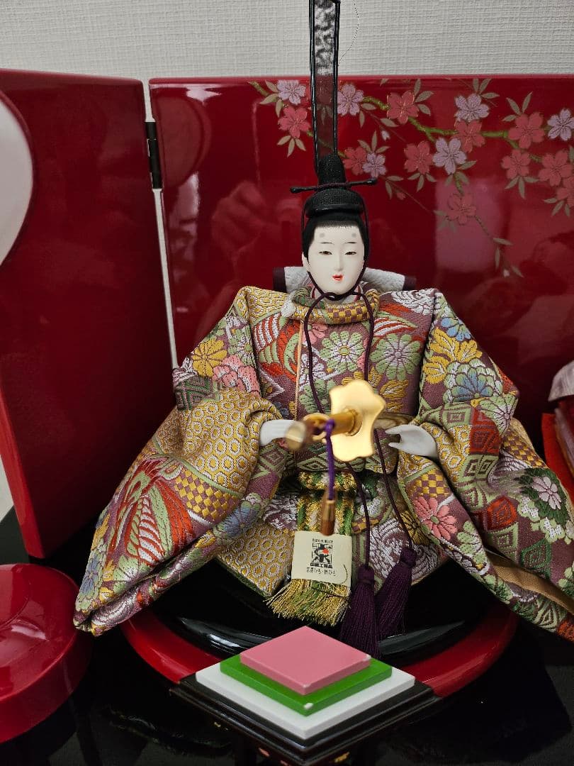最終大幅値下げ！おひな様　収納 三段 五人飾り　中古　送料負担します！