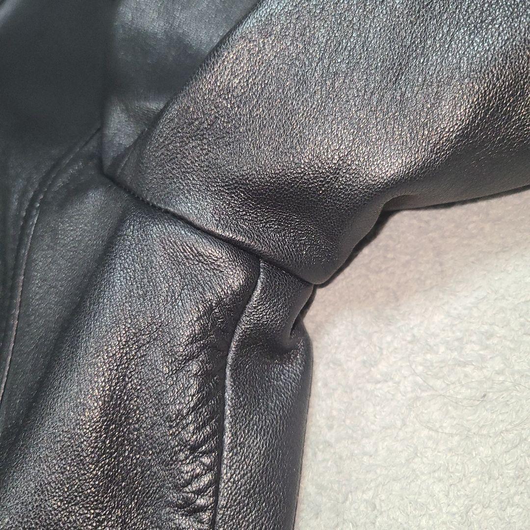 y2様 ナノユニバース シングルライダース レザージャケット 羊革 L