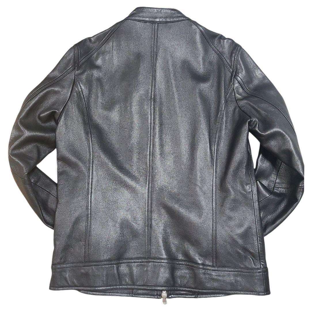 y2様 ナノユニバース シングルライダース レザージャケット 羊革 L