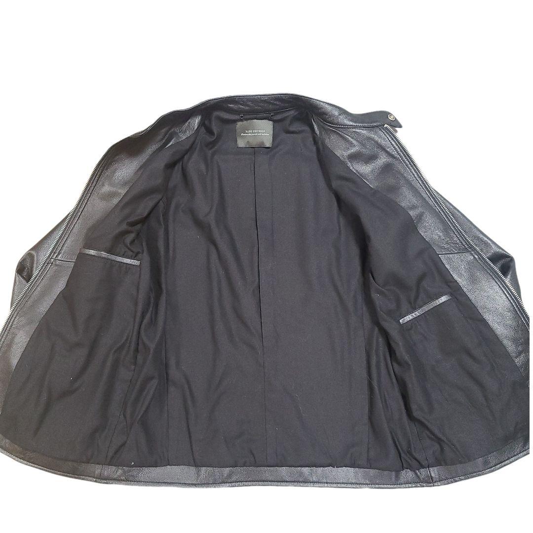 y2様 ナノユニバース シングルライダース レザージャケット 羊革 L