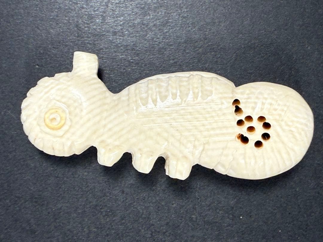 天然素材 牙 マンモス 重さ13.6g提げ物 開運 根付 検古民芸 アンティーク