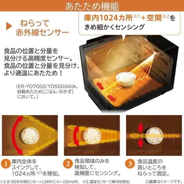 東芝 過熱水蒸気オーブンレンジ ER-YD5000(K) 新品 未開封品