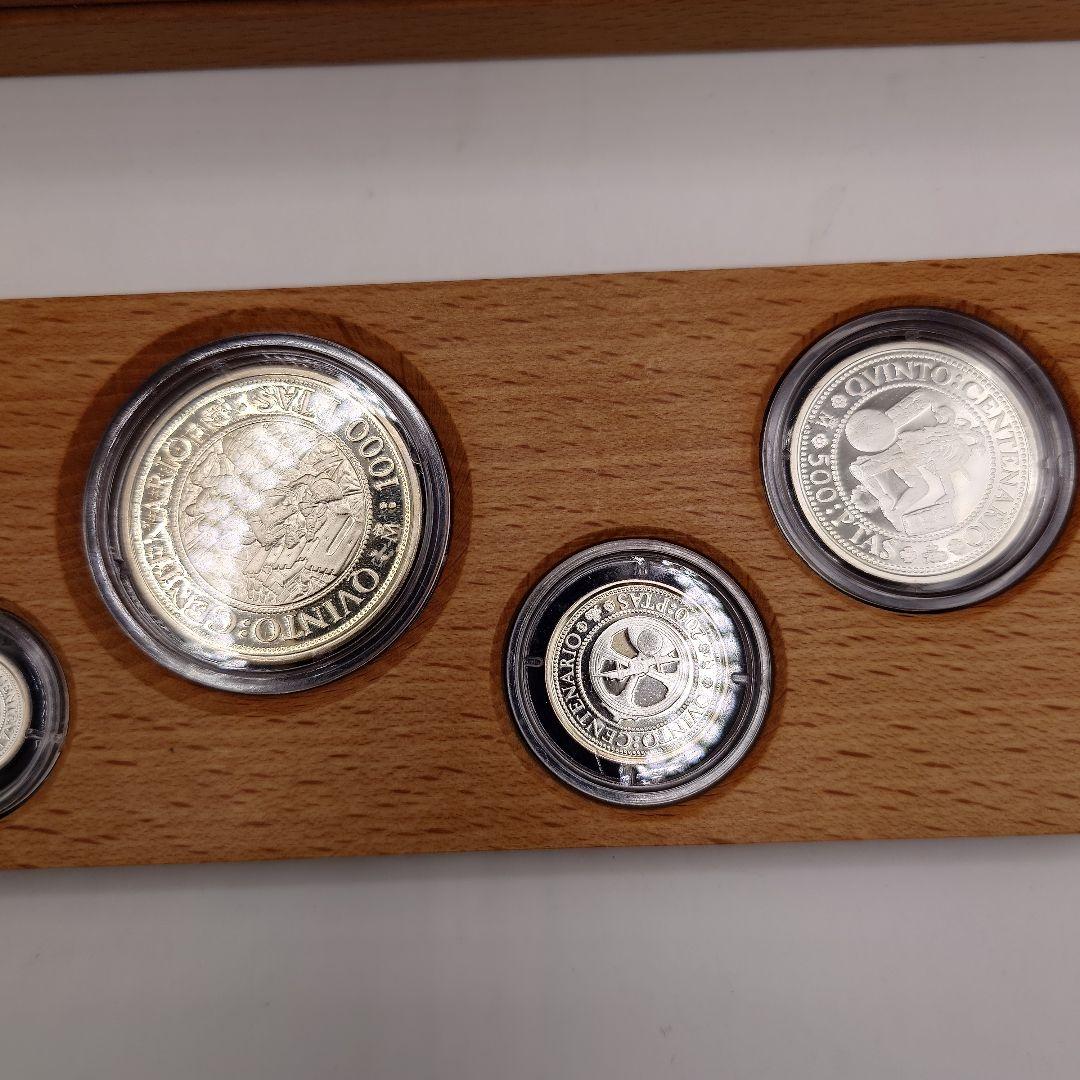コロンブス大陸発見500年記念 銀貨 5枚セット 1492-1992