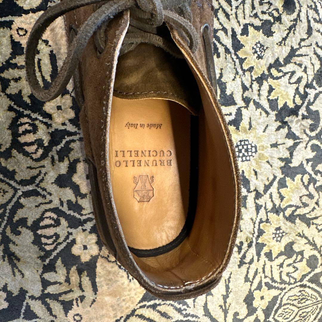 Brunello Cucinelli ブラウン デッキシューズ