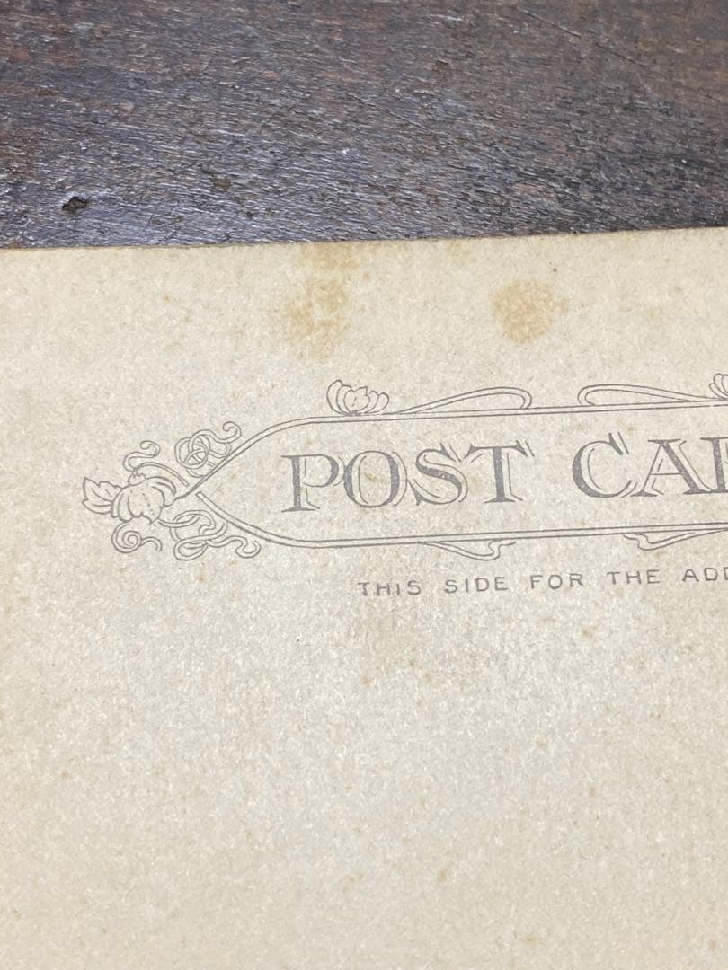 1905s'ビンテージポストカードアンティーク骸骨と薬瓶のポストカード