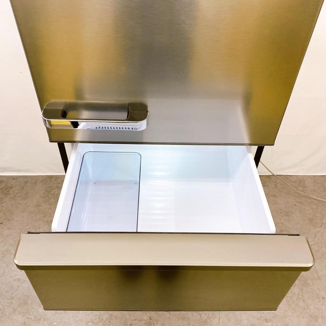 2020年製　AQUA ノンフロン冷凍冷蔵庫 AQR-V43J(S) 430L