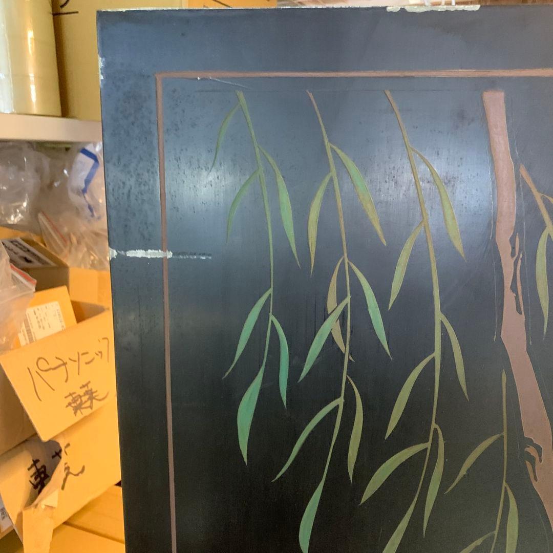 H923\" 金花屏風 衝立 間仕切り 6連 両面 2WAY