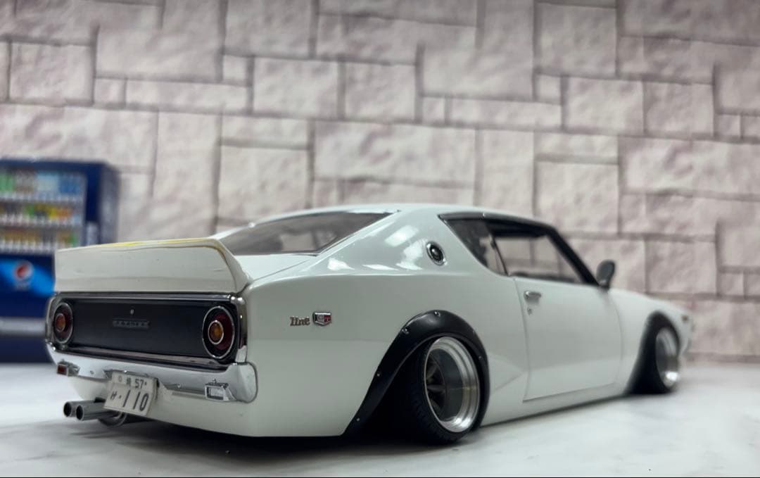 1/18ミニカー　京商 ケンメリGTR ロングノーズ　ワタナベ深リムカスタム