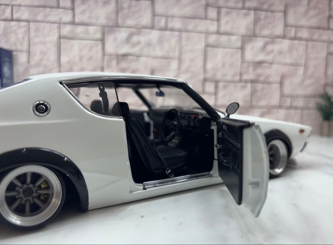 1/18ミニカー　京商 ケンメリGTR ロングノーズ　ワタナベ深リムカスタム