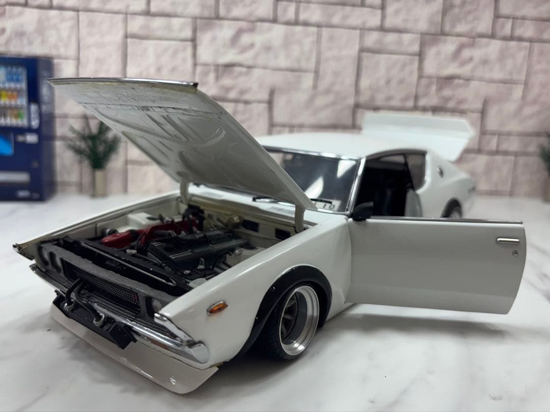 1/18ミニカー　京商 ケンメリGTR ロングノーズ　ワタナベ深リムカスタム