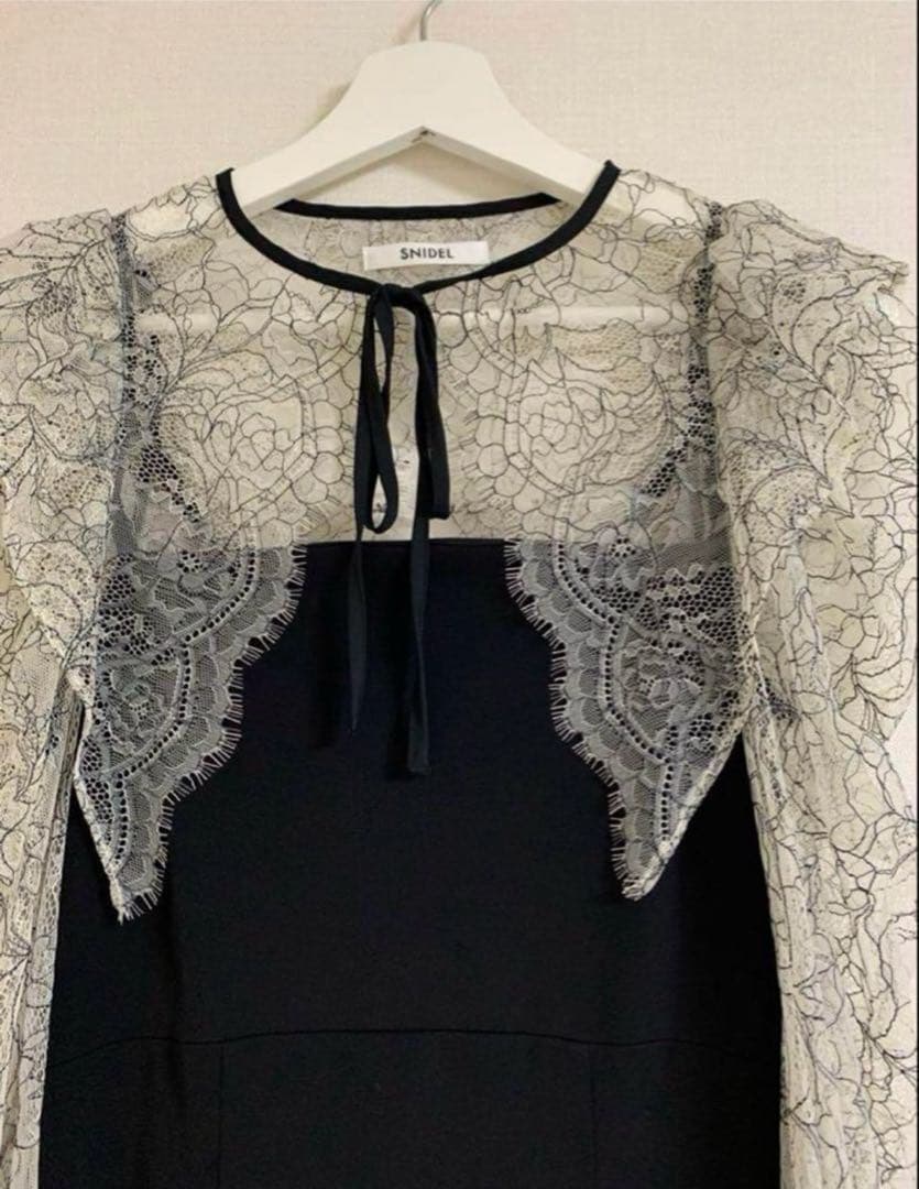 SNIDEL レースボレロデコルテオープンワンピース