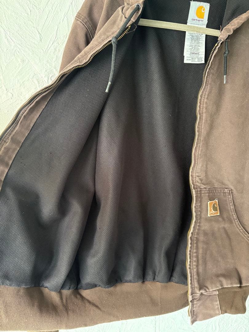 カーハート アクティブジャケット J208ダークブラウンM