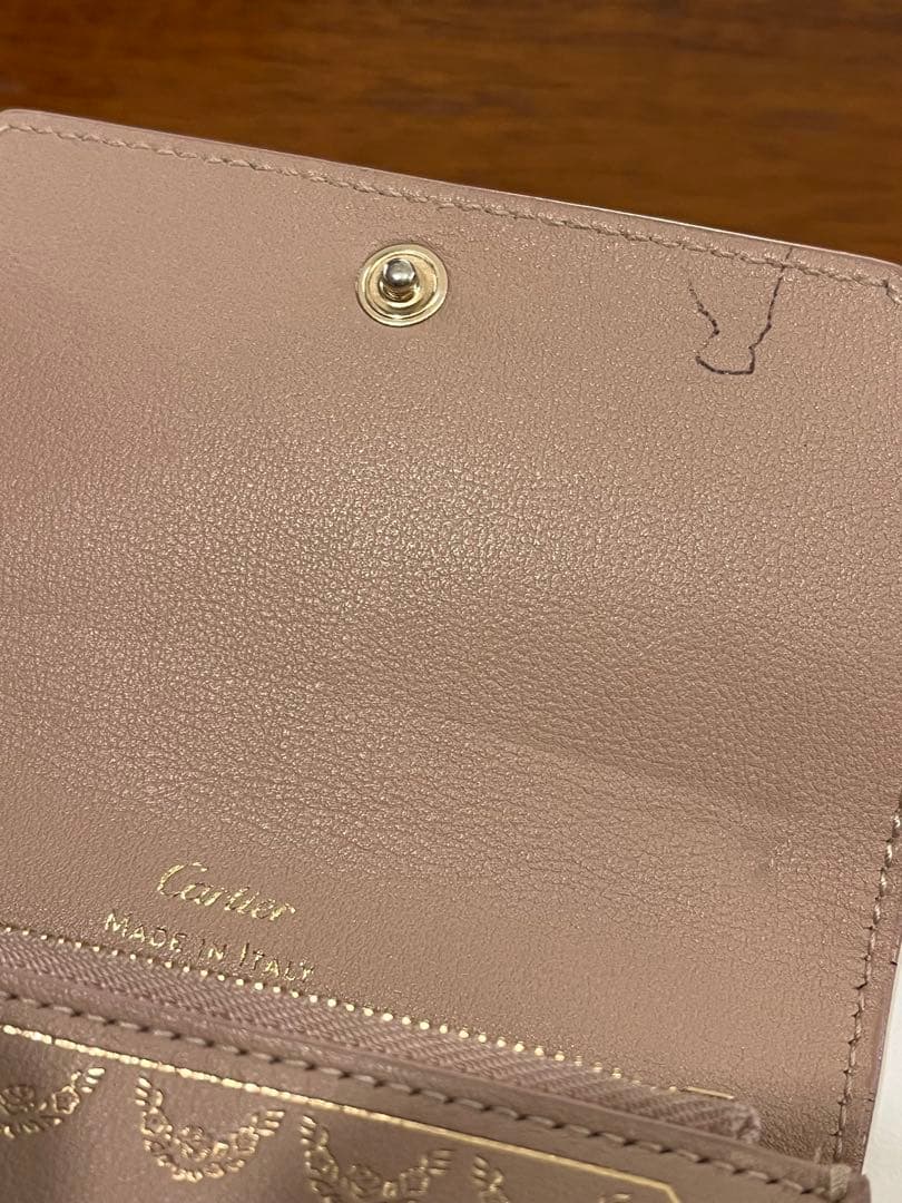 【カルティエ】ガーランド ミニウォレット 三つ折り財布