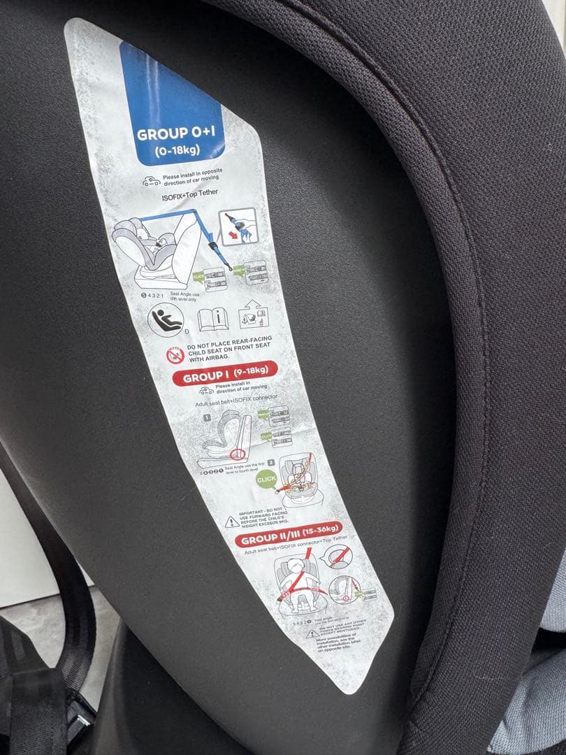 Reecle チャイルドシート 新生児~12歳頃 対応+抜け出し防止ベルト