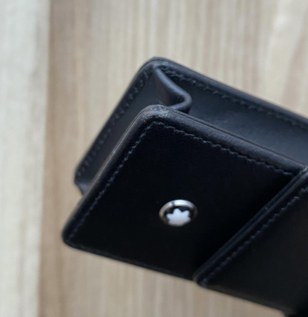 良品 モンブラン シエナ ペンポーチ ペンケース 2本用　レザー 本革 ブラック