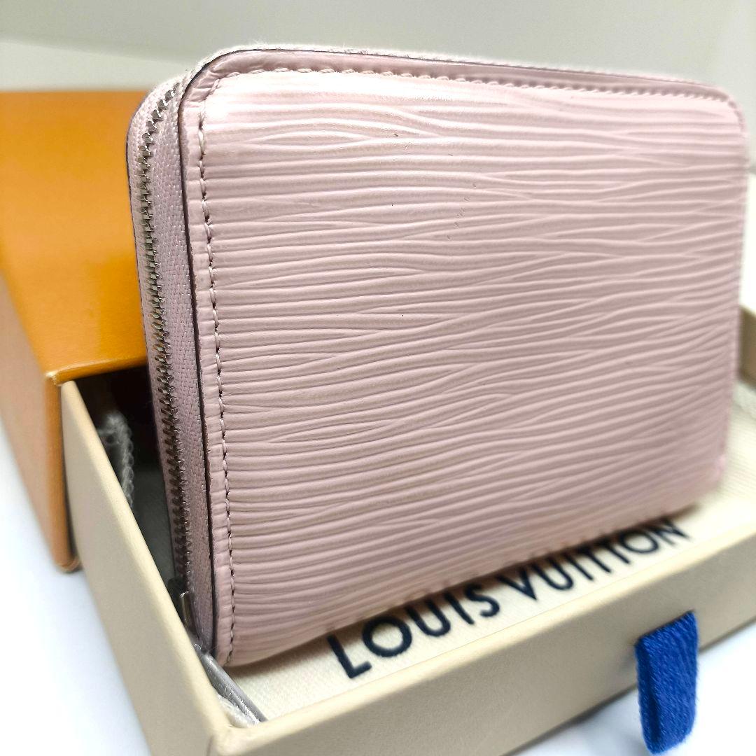 箱付 美品 ルイヴィトン エピ ジッピーパース ローズバレリーヌ ピンク