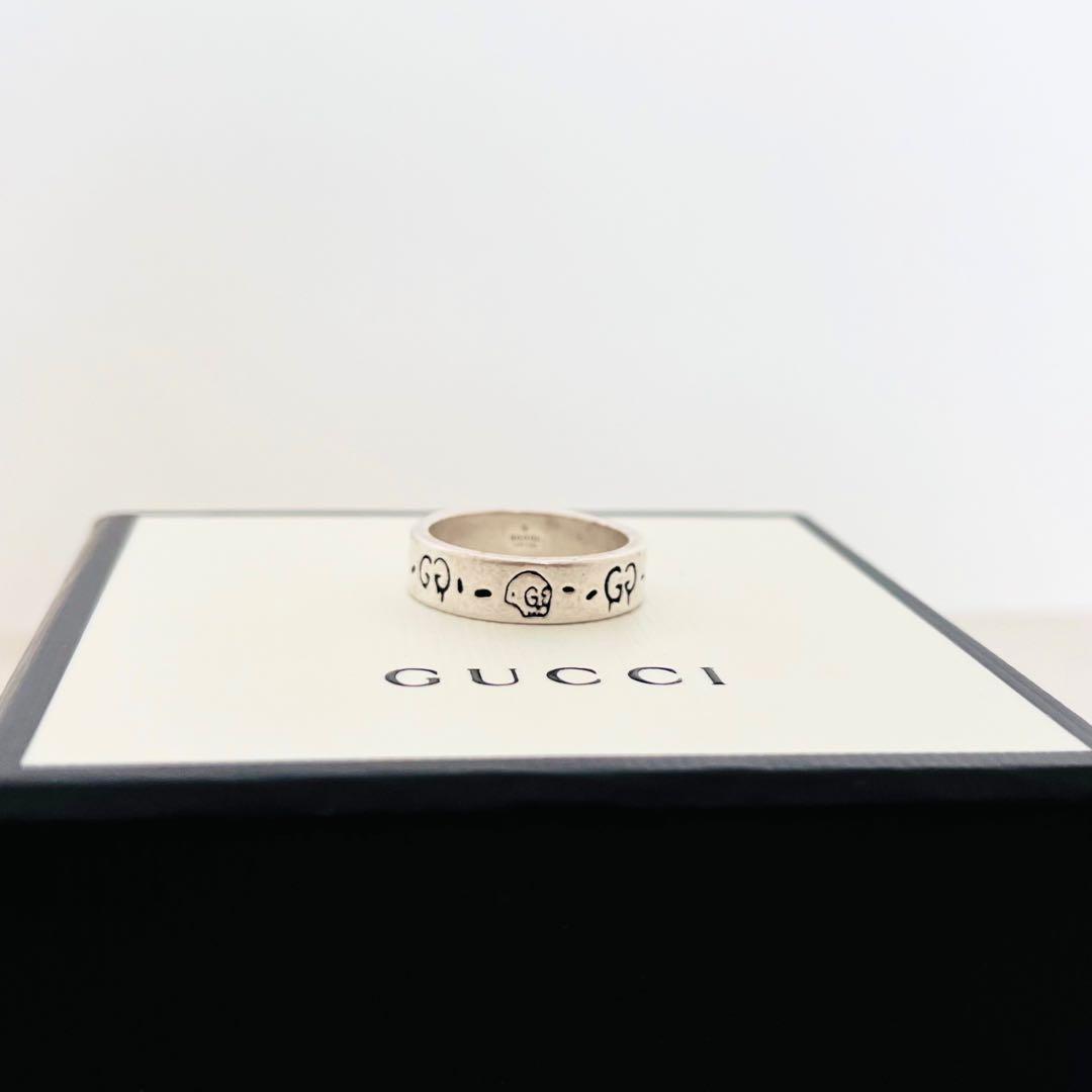 箱・袋付き GUCCI 指輪 19 ゴーストリング シルバー925