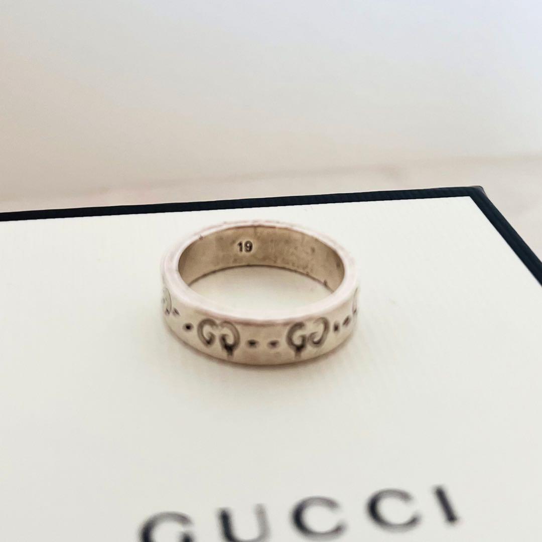 箱・袋付き GUCCI 指輪 19 ゴーストリング シルバー925