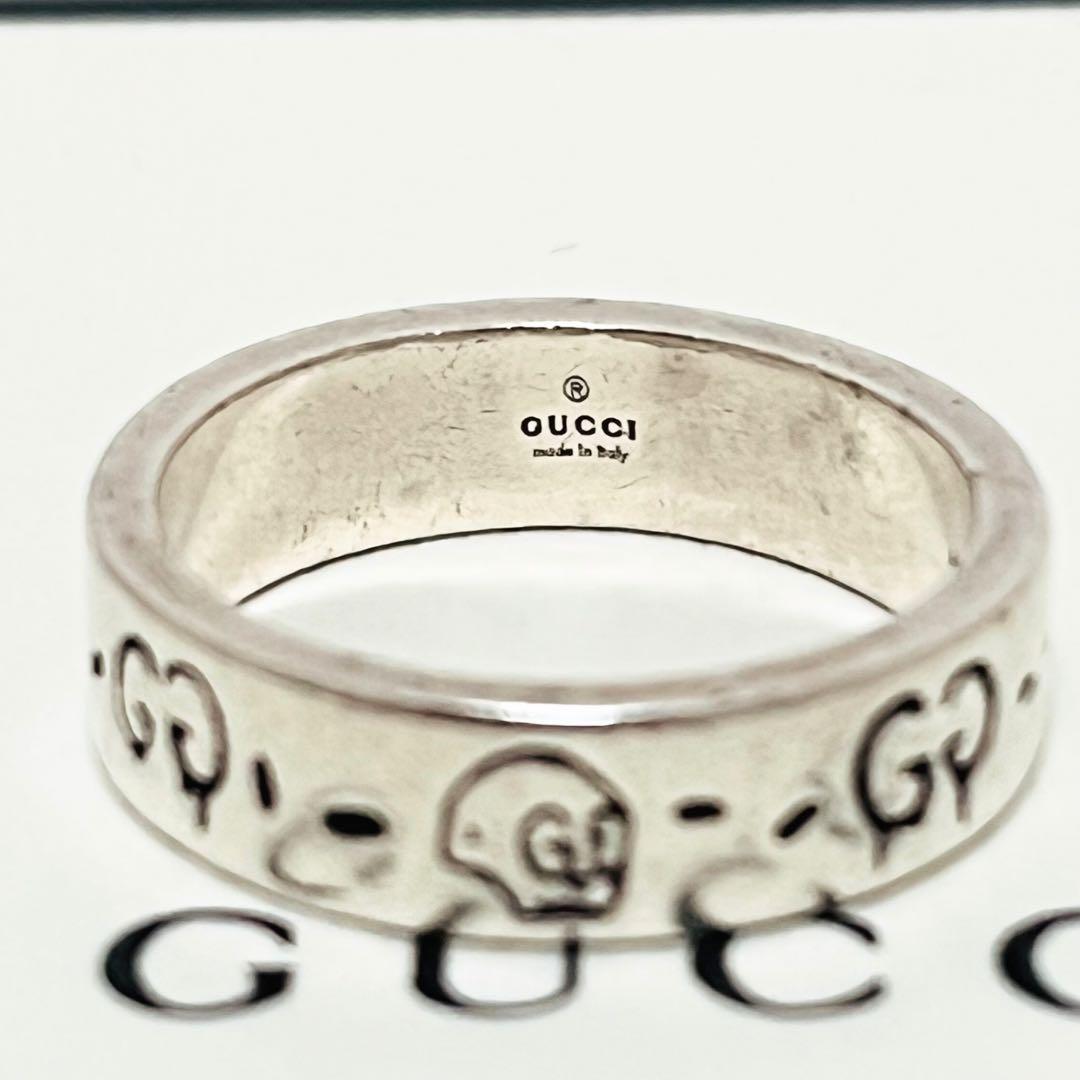 箱・袋付き GUCCI 指輪 19 ゴーストリング シルバー925