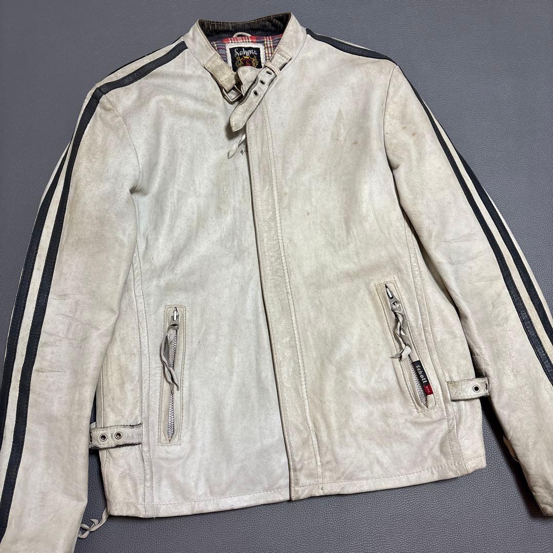 Schott ショット ユーズド加工 レザー シングルライダース
