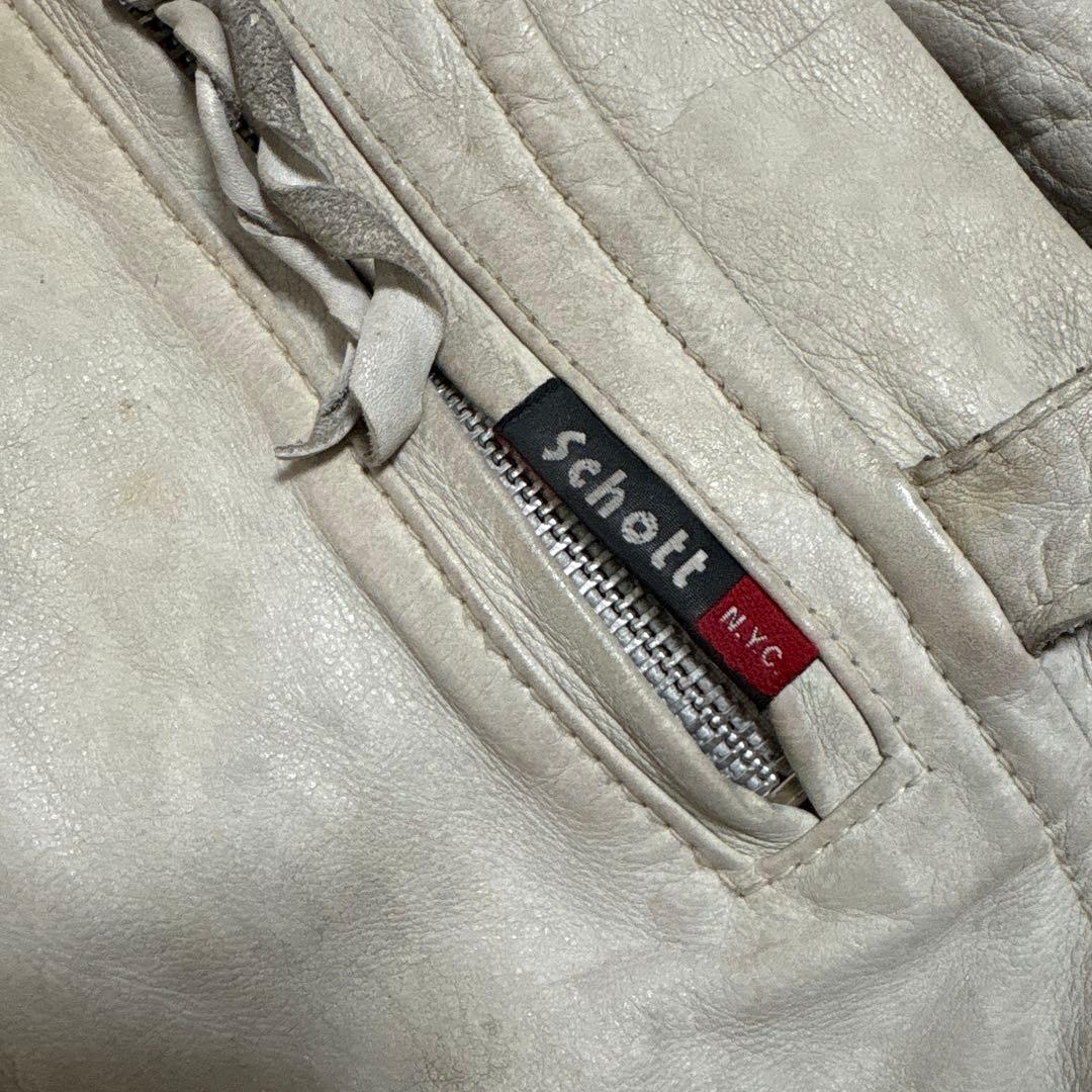Schott ショット ユーズド加工 レザー シングルライダース