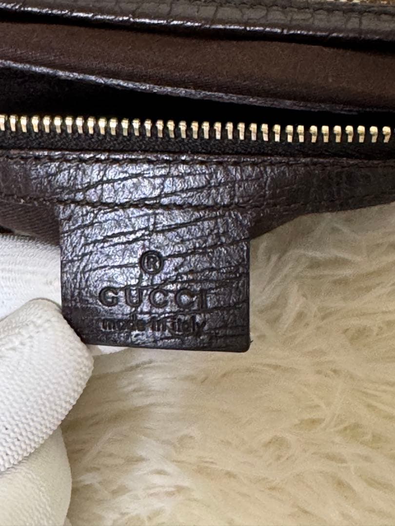 れ*な様 ✨美品✨グッチハンドバッグ GG柄シェリーライン　肩掛けベージュ系A4