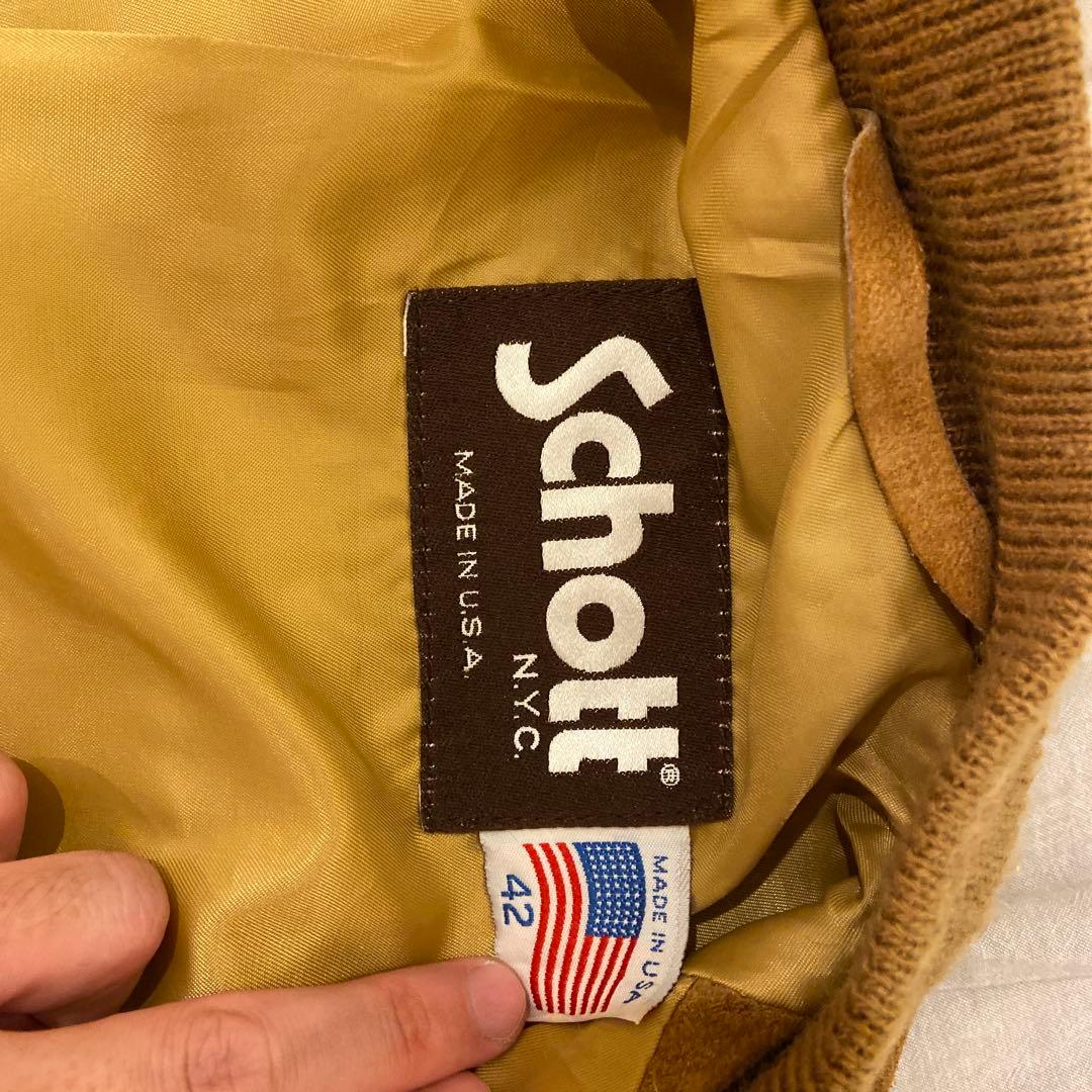 schott USA製 スエードジャケット 42
