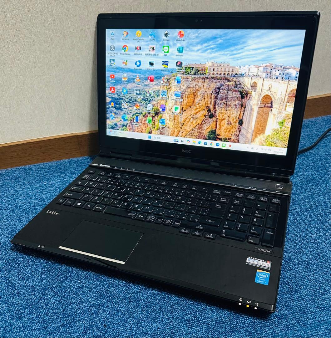 爆速☆4コアi7/ ✨️SSD1TB+HDD✨️ブルーレイ✨️ヤマハ✨️NECノートPC