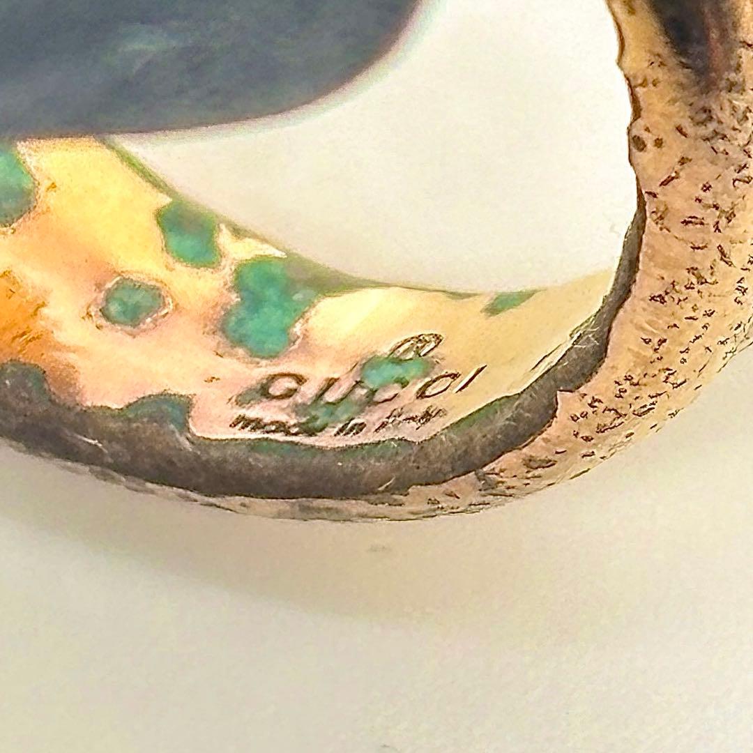 あ*さ様 渋谷龍太着用✨ 14号 GUCCI　ダブルタイガーヘッド リング　ブル