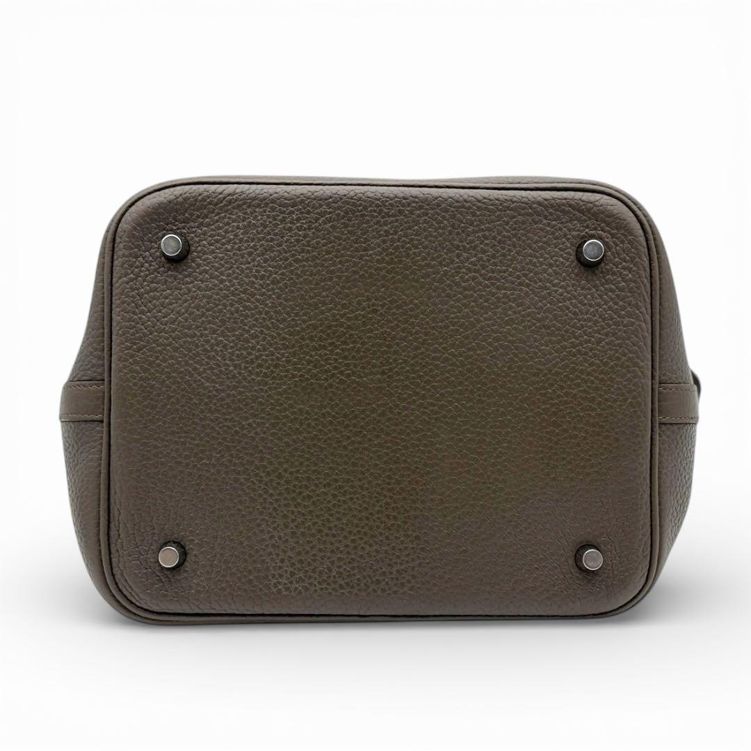 【美品】エルメス ピコタンロック MM トリヨン エタン ハンドバッグ