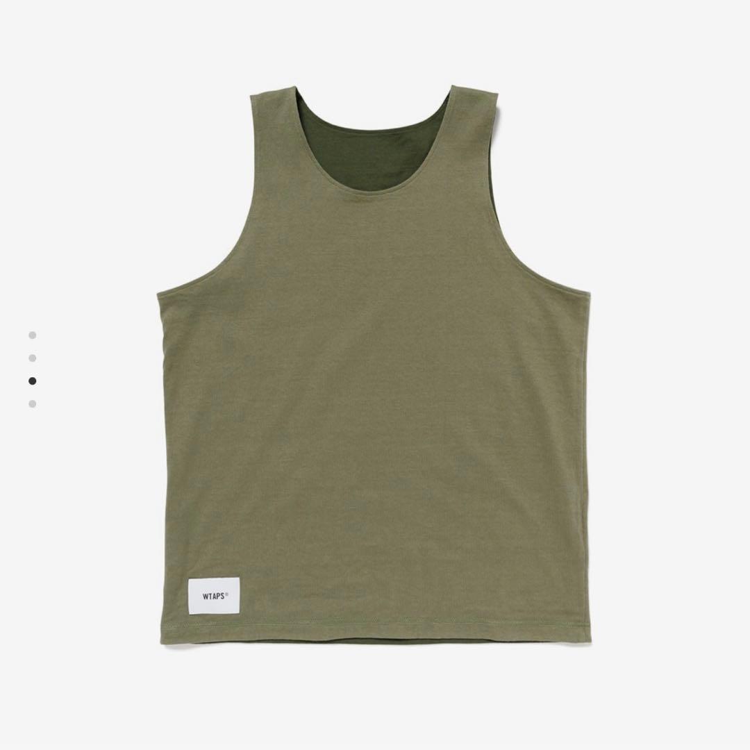 新品 WTAPS MUDDY/TANKTOP/COTTON オリーブドラブ L