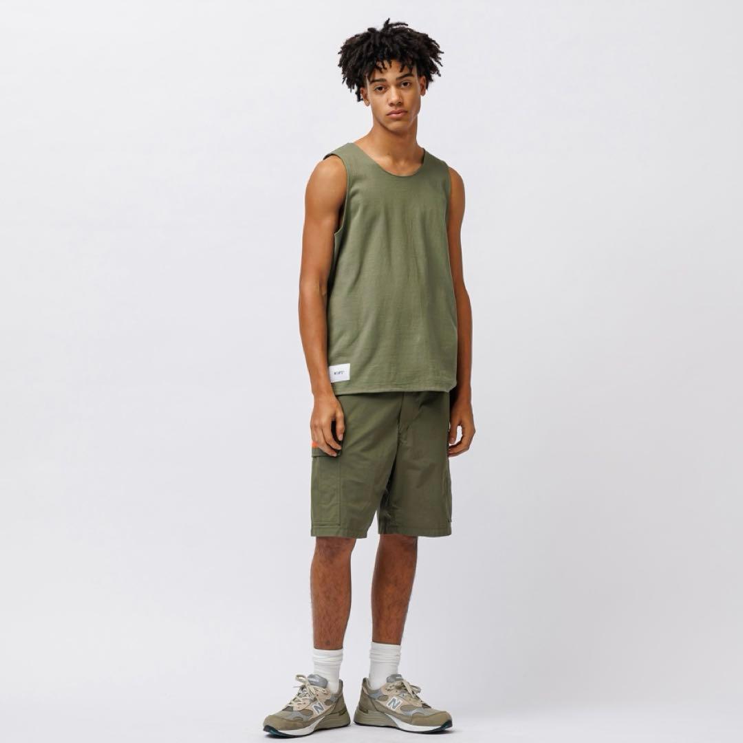 新品 WTAPS MUDDY/TANKTOP/COTTON オリーブドラブ L