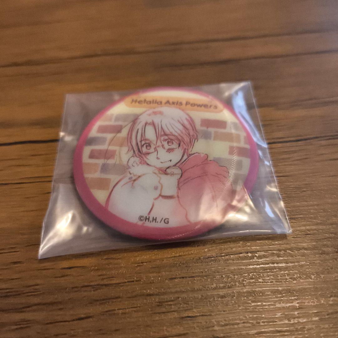 ヘタリア　チェンジング缶バッジ　カナダ　ふわふわパラダイス