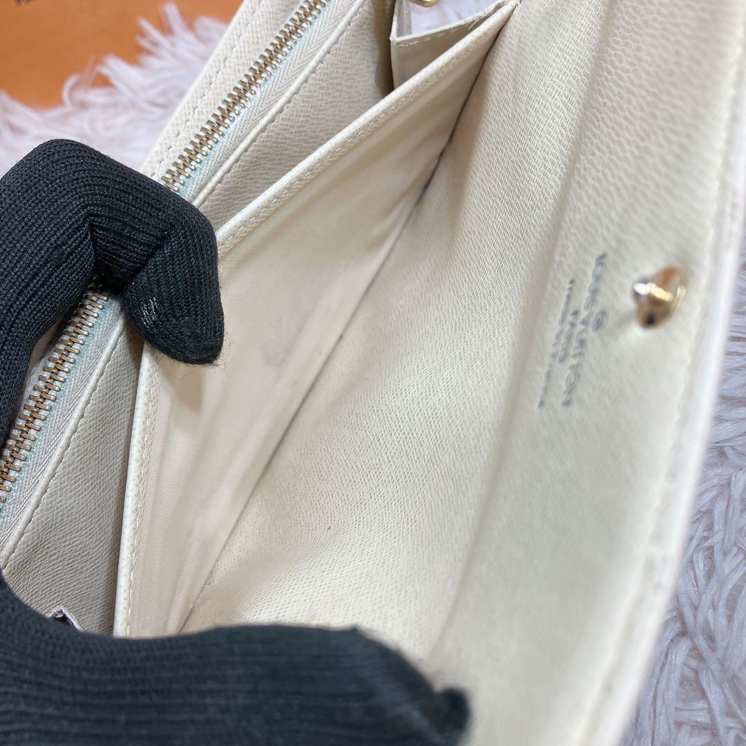 ！美品！ ルイヴィトン ダミエアズール ポルトフォイユ サラ レディース 長財布