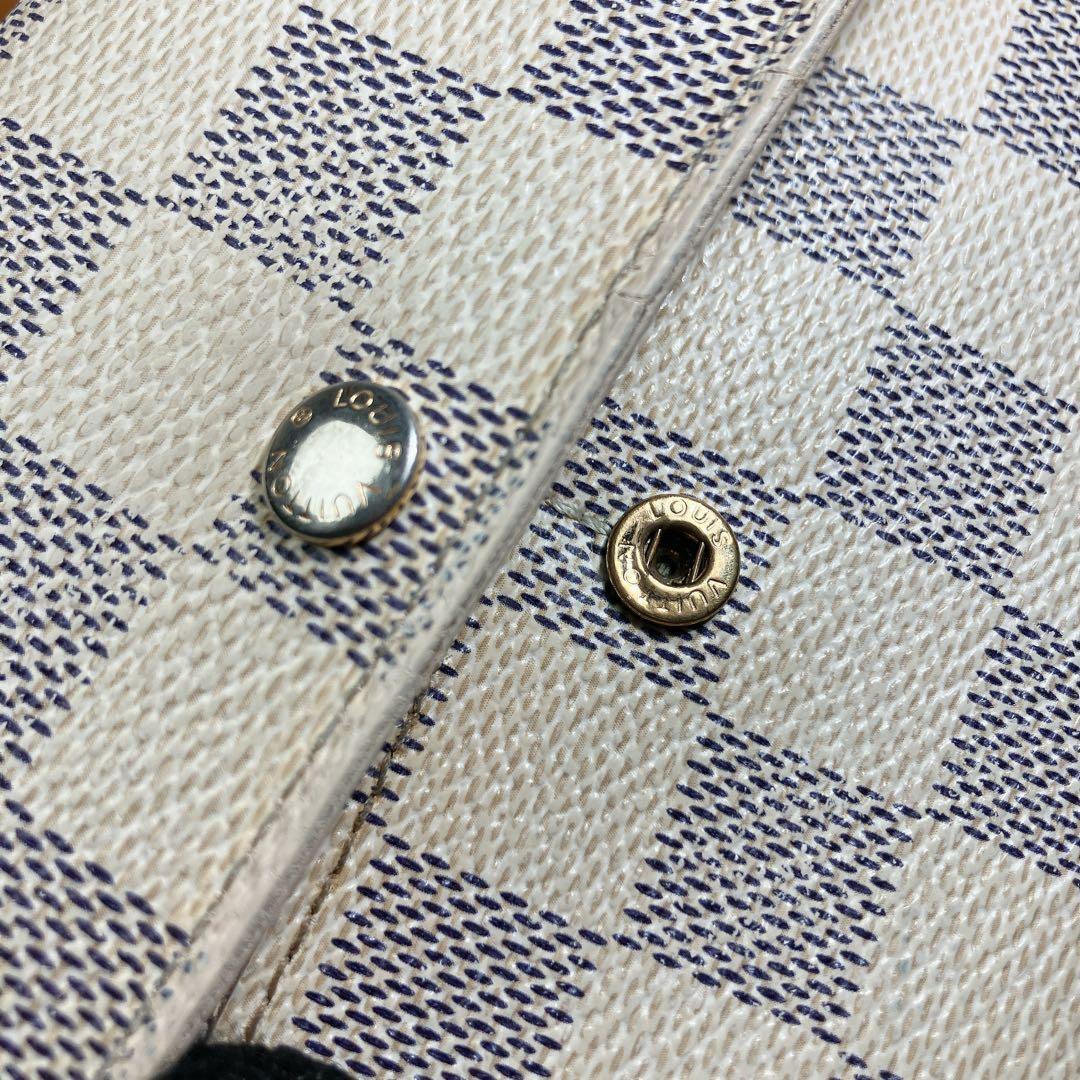 ！美品！ ルイヴィトン ダミエアズール ポルトフォイユ サラ レディース 長財布