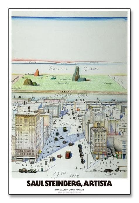 額装品/Vista del1976 スタインバーグ/アート/ポスター/インテリア