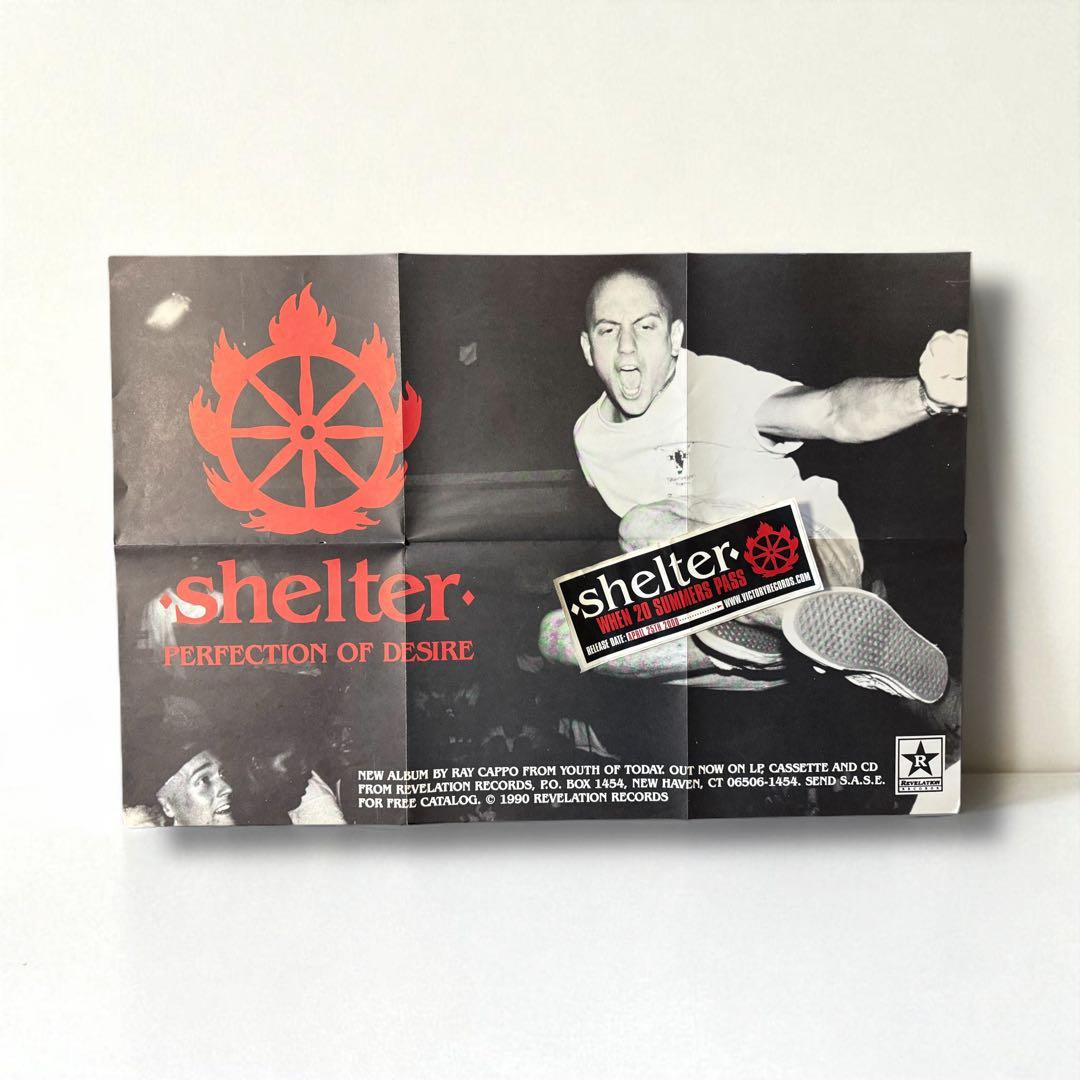 NYHCシェルターの貴重プロモポスター&ステッカーセット未使用