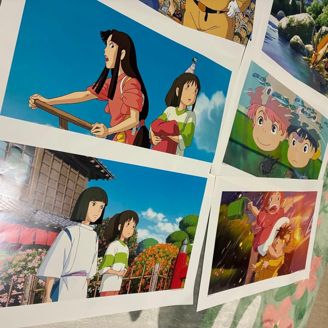 ジブリポスター柄違い、16タイトル各2枚合計32枚セット