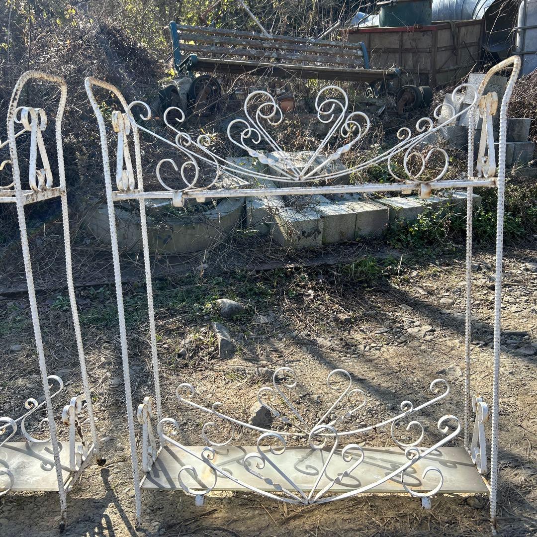 昭和　アンティーク　ガーデニング　シャビー アイアン　直接お渡し限定