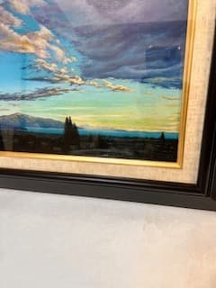 雲海洋次★遠望★油彩★真作★美品★