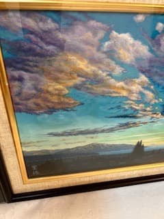 雲海洋次★遠望★油彩★真作★美品★