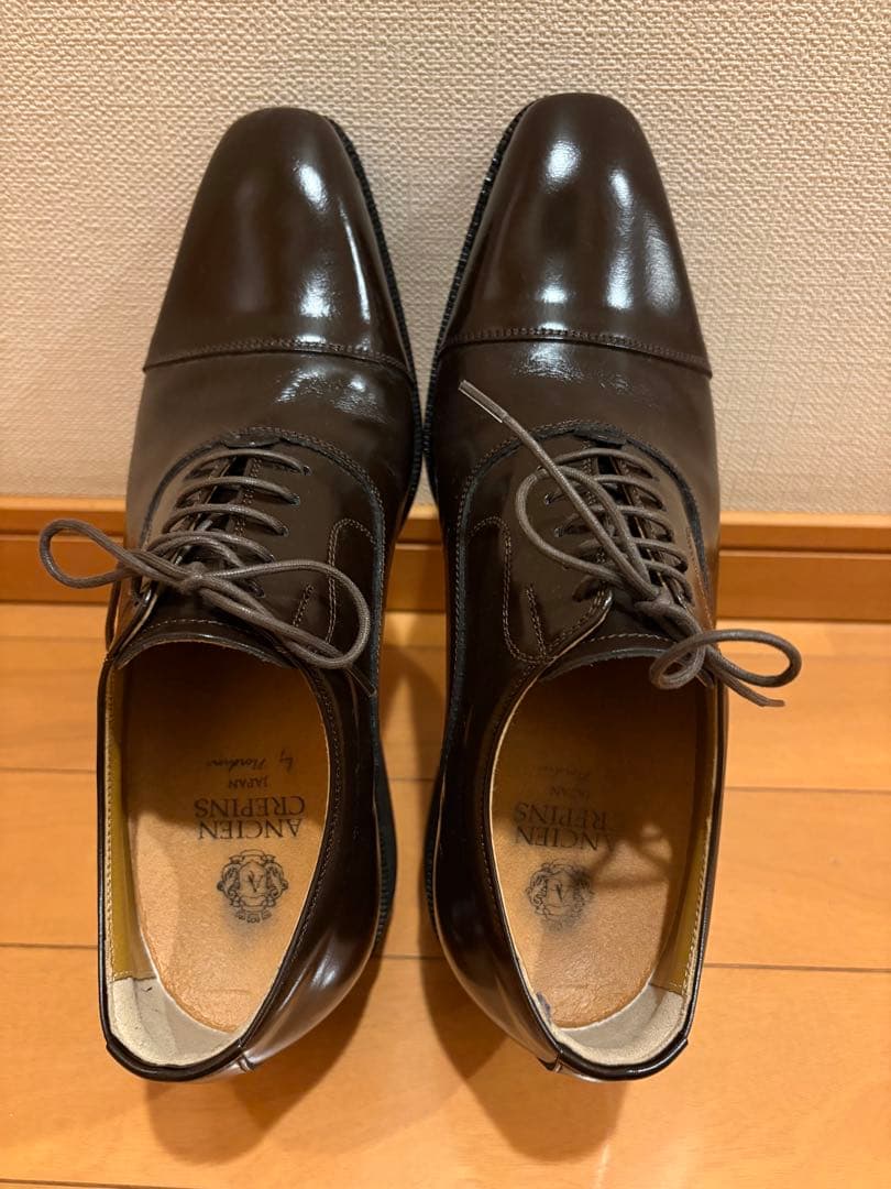 シークレットシューズ 身長6cmアップ ストレートチップ 北嶋製靴工業所