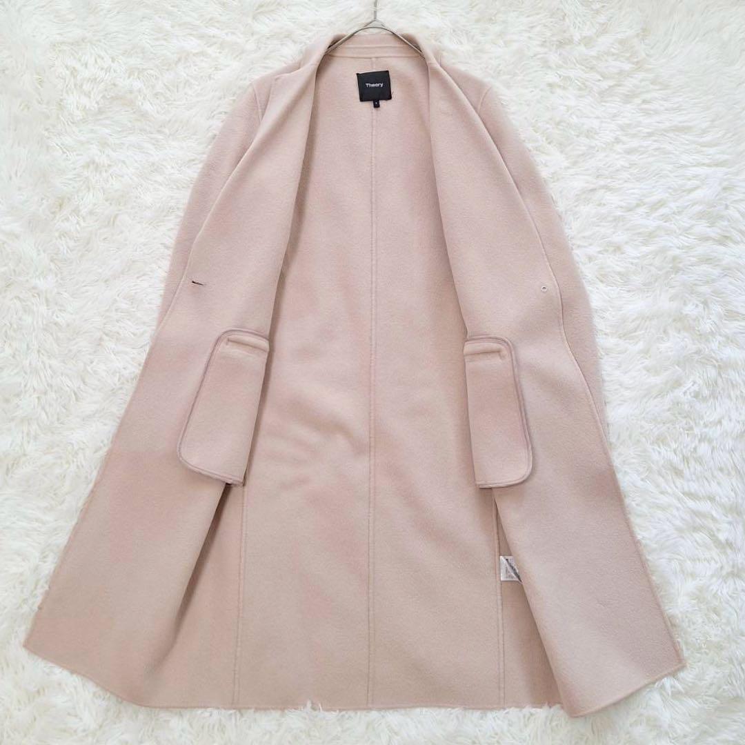 Theory✨セオリー　カシミヤ混　チェスターコート　ダブルフェイス　S