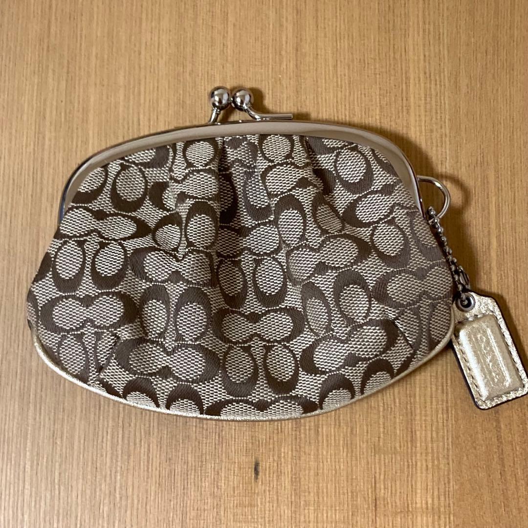 COACH モノグラム がま口型財布（ケース）希少 レア物