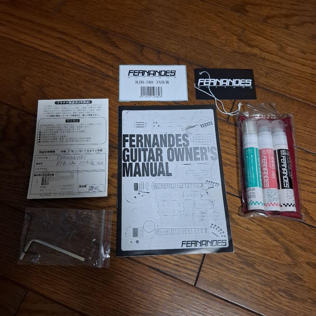 FERNANDES エレキベース RJB-380 3SB/R 2006年製
