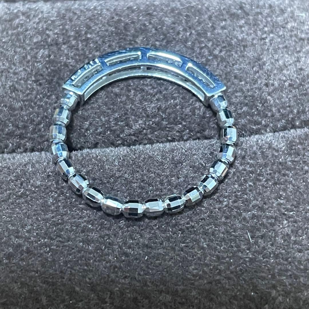 Pt950 刻印 ダイヤ0.15ct 総重量2.0g形状記憶リング