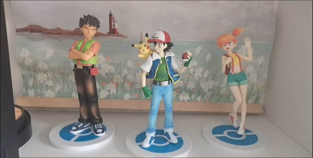 3枚 サトシとミスティ フィギュア 18cm